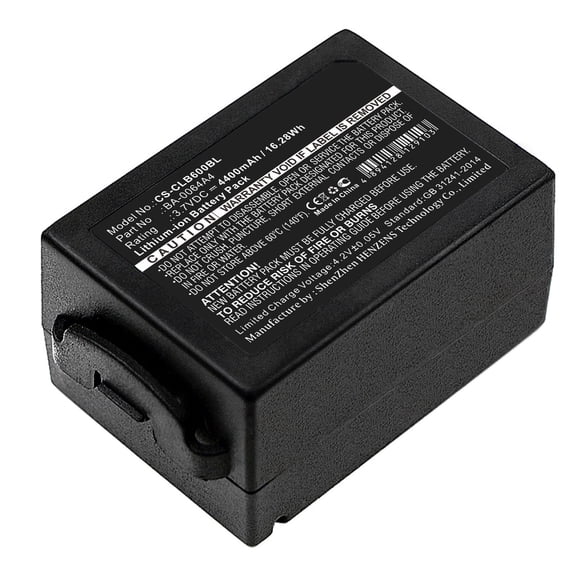 Replacement Battery for CipherLAB CP60,CP60G,BA-0064A4,BCP60ACC00002,BCP60ACC00106,3.7V/4400mAh