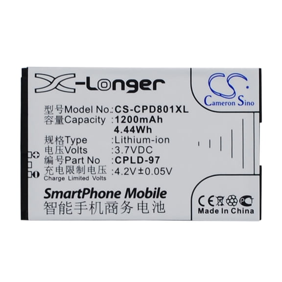Replacement Battery for Coolpad 8010,CPLD-97,1200mAh,Mobile Phone battery