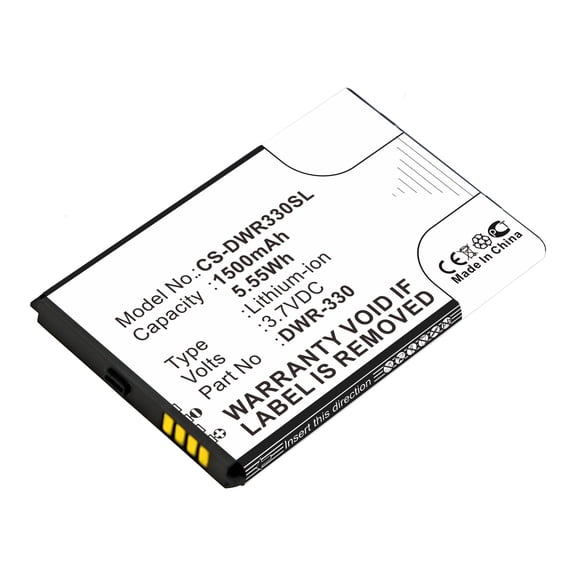 Replacement Battery for D-Link DWR-330,DWR-330,1500mAh/3.7V