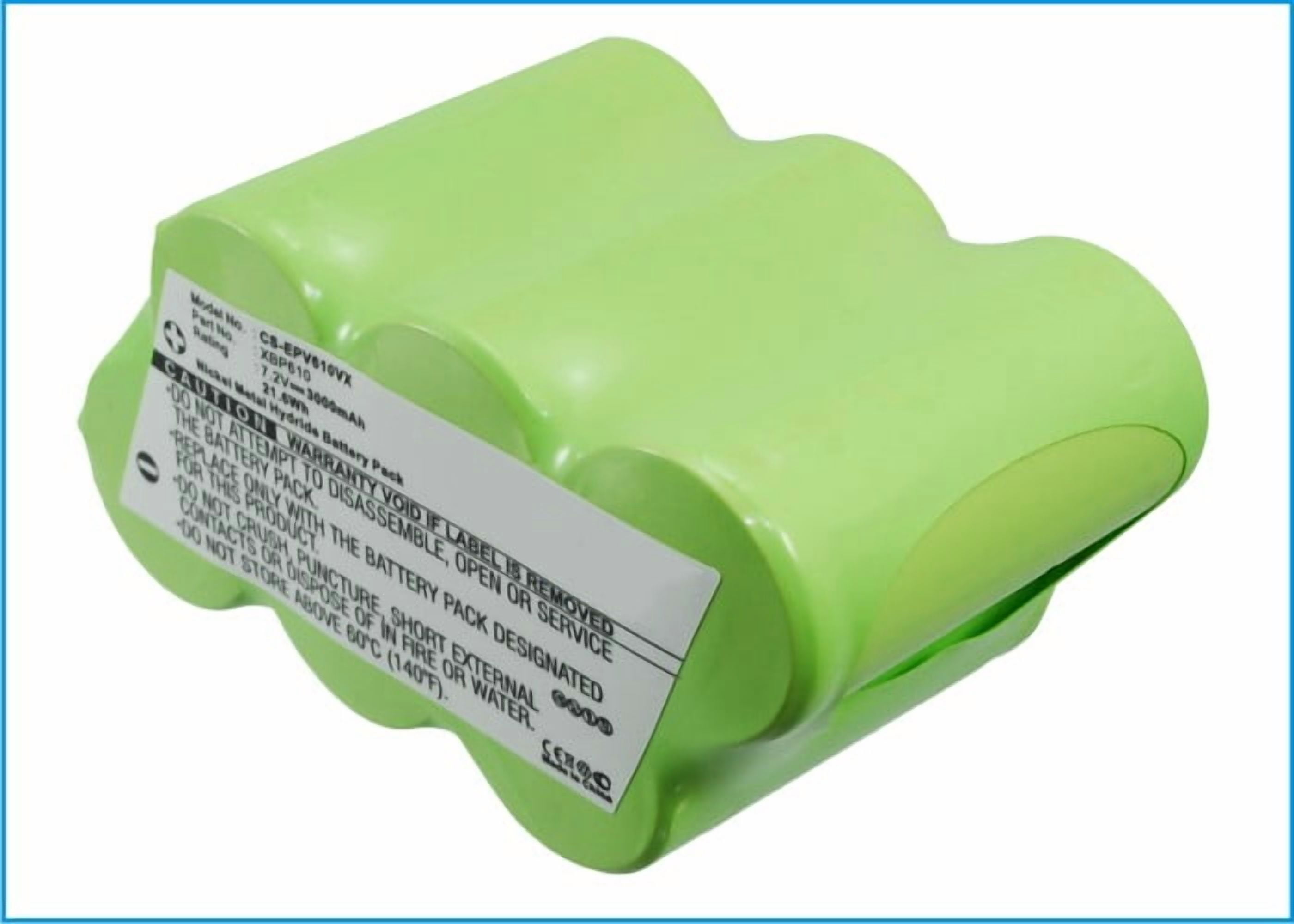 Replacement Battery for Euro Pro XBP610,3000mAh/7.2V