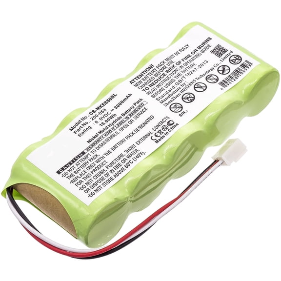 Replacement Battery for GE Magna-Mike 8500,200-058,3000mAh/6.0V