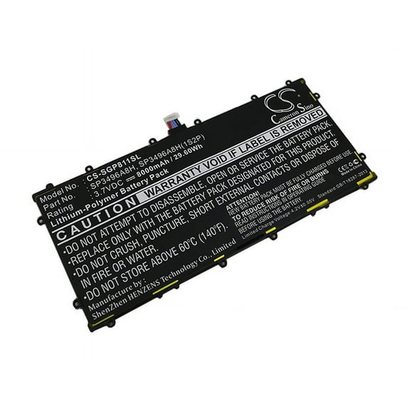 Replacement Battery for Google Nexus 10,PN:SP3496A8H,SP3496A8H(1S2P),8000mAh