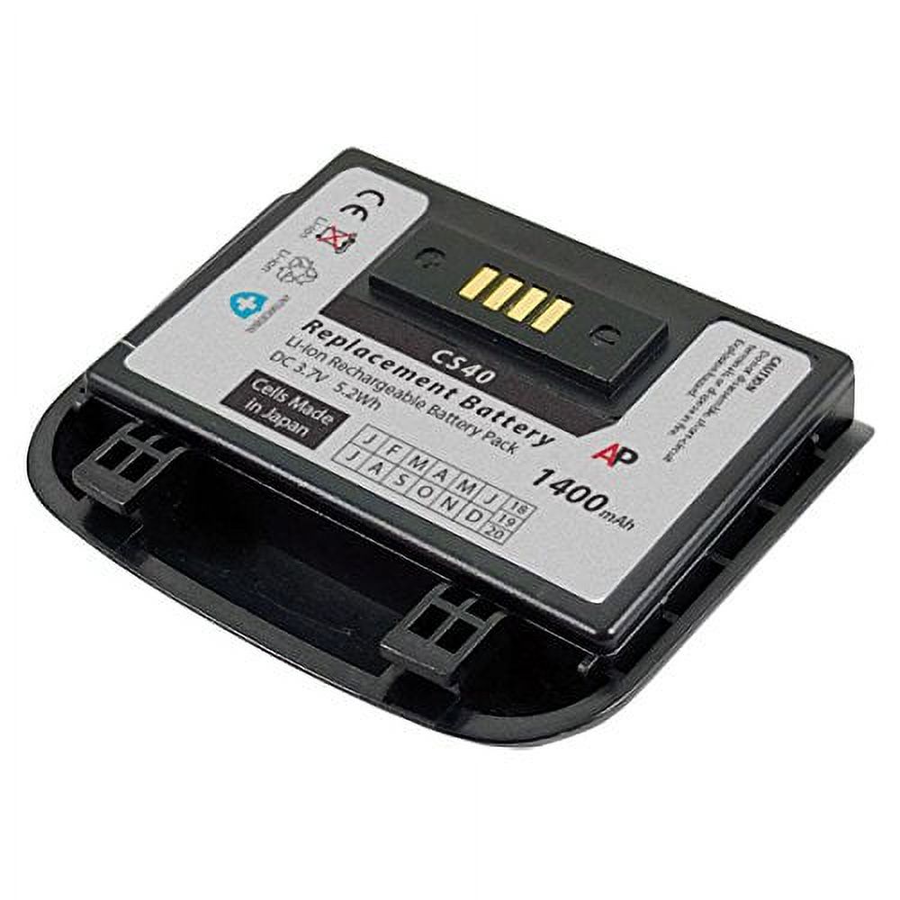 Replacement Battery for Intermec CS40, GC4460 and 1005CP01 Scanner. 1400 mAh - image 1 of 2