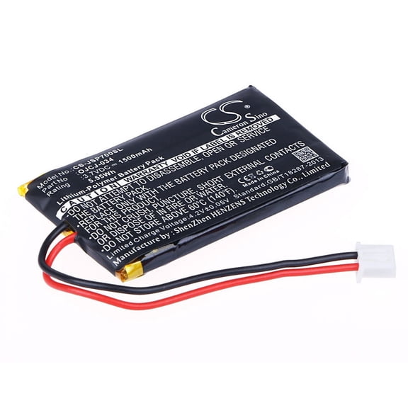 Replacement Battery for JVC JVC SP-AD70-A,JVC SP-AD70-B,SP-AD70,SP-AD90,SP-AD90-B,SP-AD90-BB,SP-AD90-BW,SP-AD90-W,PN:OJCJ-034,1500mAh
