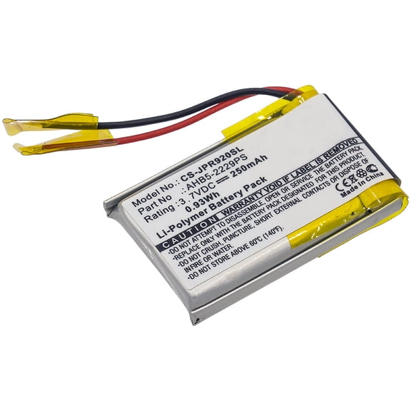 Replacement Battery for Jabra Pro 900,Pro 920,Pro 923,Pro 930,Pro 935,AHB5-2229PS,3.7V/250mAh