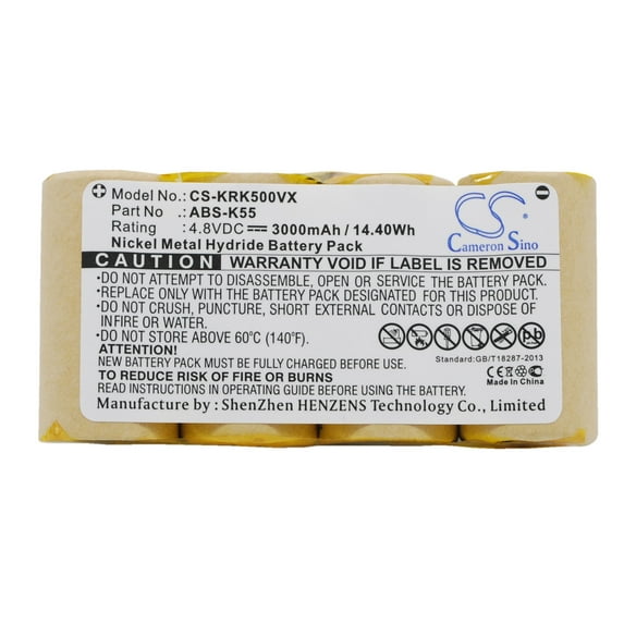 Replacement Battery for KARCHER ABS-K55,3000mAh/4.8V