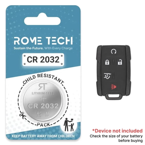 Replacement Battery for Key Fob - Chevrolet Silverado 2019-2023 2 Pack