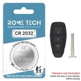 thumbnail image 1 of Replacement Battery for Key Fob - Ford Fusion 2007-2014, 1 of 2