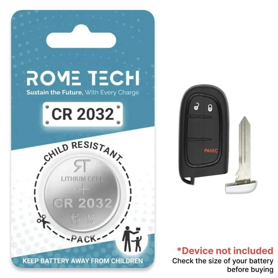 Replacement Battery for Key Fob - Jeep Cherokee 2014-2022 2 Pack