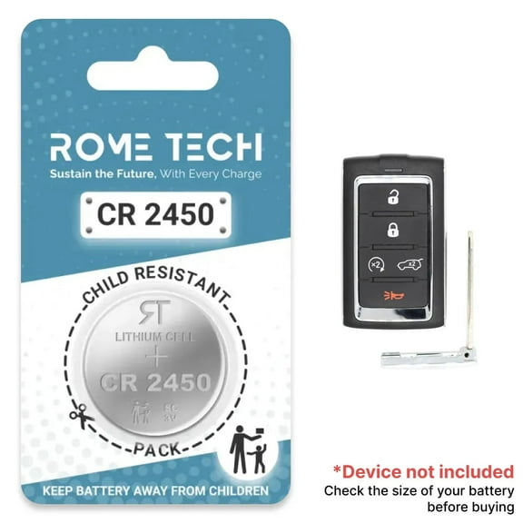 Replacement Battery for Key Fob - Jeep Wagoneer 2022-2023