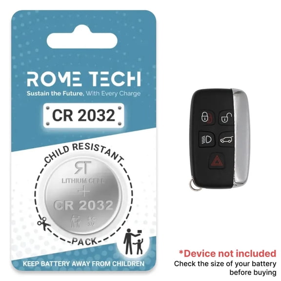 Replacement Battery for Key Fob - Land Rover Range Rover Evoque 2011-2018 2 Pack