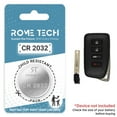 thumbnail image 1 of Replacement Battery for Key Fob - Lexus RC 350 2015-2019, 1 of 3