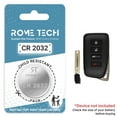thumbnail image 1 of Replacement Battery for Key Fob - Lexus RX 450h 2016-2018, 1 of 3