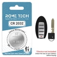 thumbnail image 1 of Replacement Battery for Key Fob - Nissan Maxima 2016-2023, 1 of 2