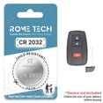 thumbnail image 1 of Replacement Battery for Key Fob - Toyota Corolla 2019-2022, 1 of 2
