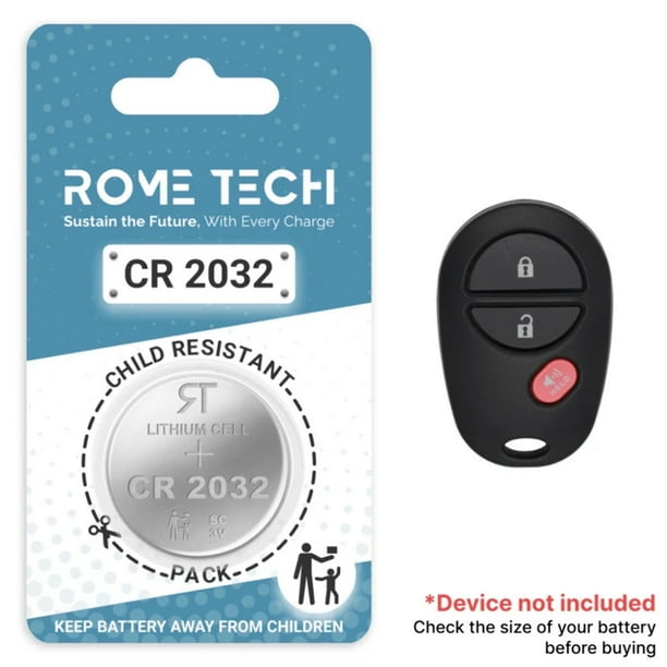 Replacement Battery for Key Fob - Toyota Sienna 2004-2018 - Walmart ...