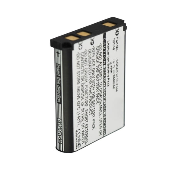 Replacement Battery for Kodak KLIC-7006 (660mAh Li-ion 3.7V)