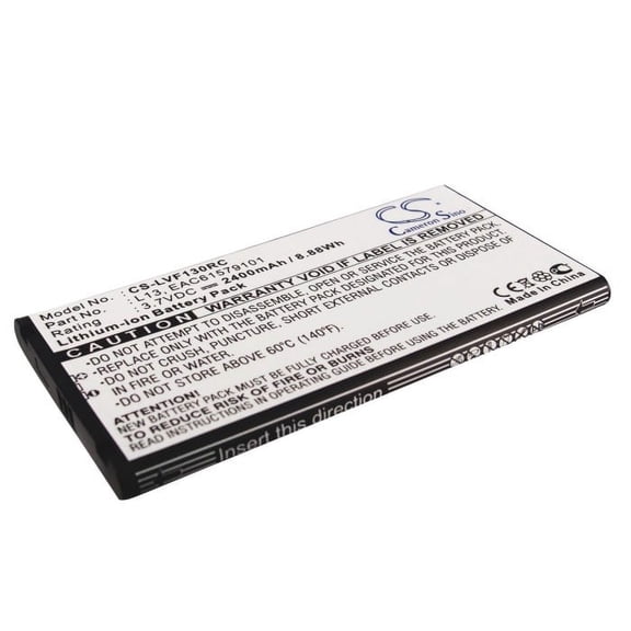 Replacement Battery for LG AGL29141,L09C,L-09C,L13,PN:EAC61579101,L13,2400mAh/3.7V