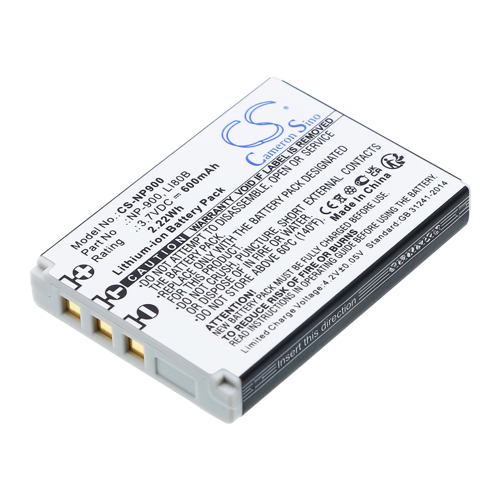 Batteria Compatibile Per Fotocamera Praktica SL-63 – Li-ion 3.7V 600mAh, Modello NP-900