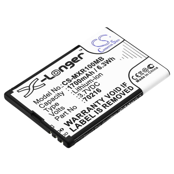 Replacement Battery for MOBI DXR/DXR Touch,PN:70216,1700mAh