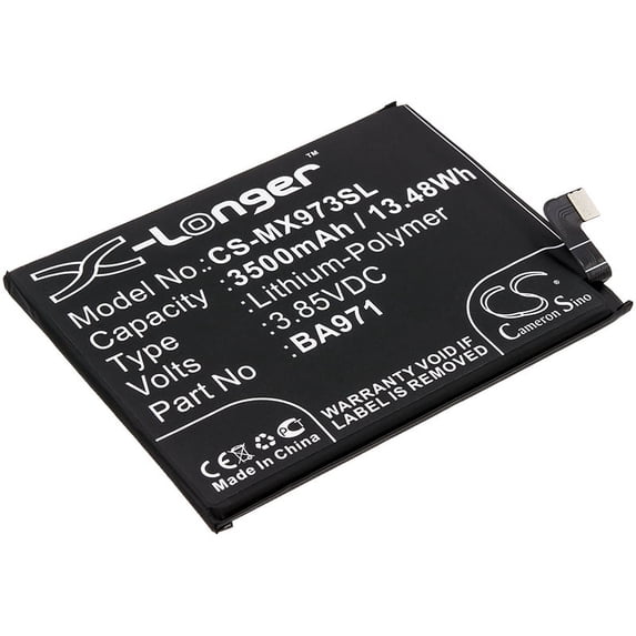 Replacement Battery for Meizu 16S,16S Pro,M1973,M971H,M973Q,BA971,3500mAh,Mobile Phone battery