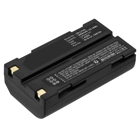 Replacement Battery for Molicel 1821,1821E,PN:29518,38403,46607,52030,C8872A,EI-D-LI1,3400mAh