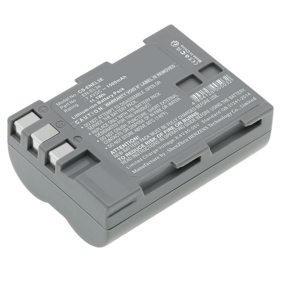 Replacement Battery for NIKON D100,D200,D300,D300S,D50,D70,D700,D70s,D80,D90,EN-EL3e,7.4V/1500mAh