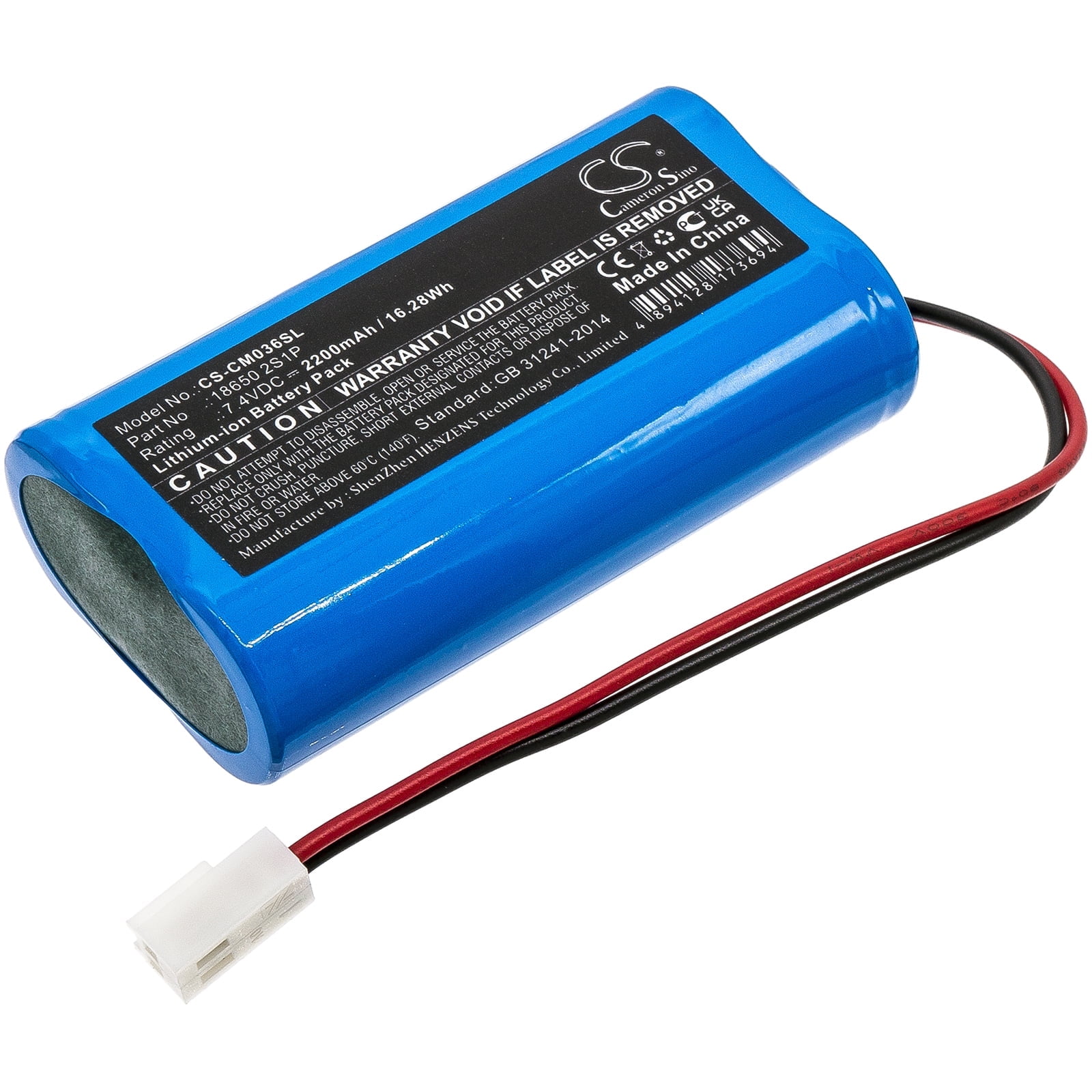 Replacement Battery for Neptolux N89,175-1196C,175-8002,2200mAh