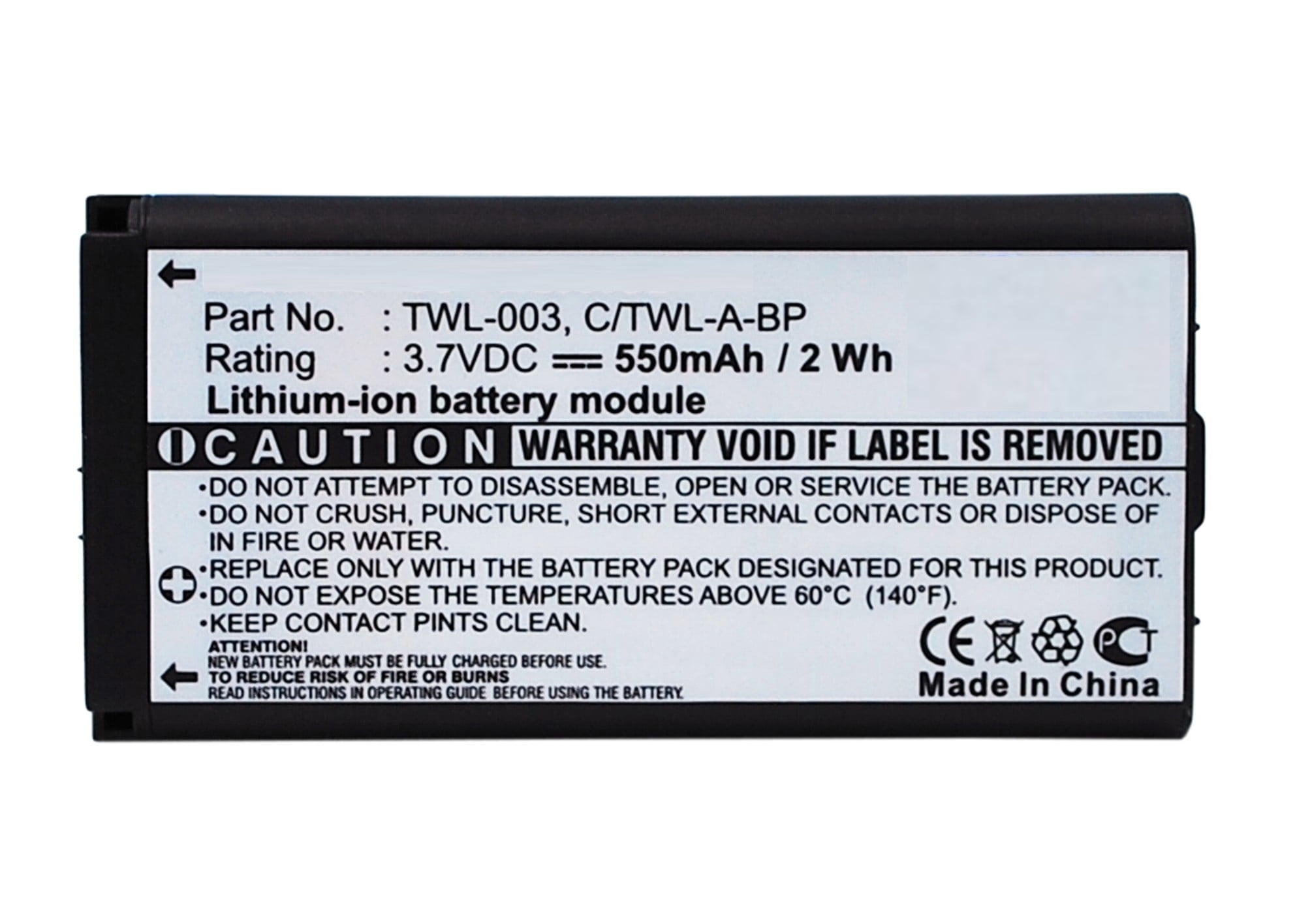 Replacement Battery for Nintendo DSi,NDSi,NDSiL,C/TWL-A-BP,TWL-003,3.7V ...