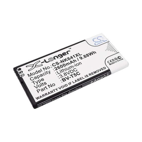 Replacement Battery for Nokia Lumia 640,RM-1072,RM-1073,BV-T5C,2600mAh,Mobile Phone battery