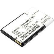 Replacement Battery for Nokia MD-12,N70,N71,N72,N91,N91 8GB,N-Gage 2600,N-Gage 3120,N-Gage 6630,RM-986,X2-01,X2-05,BL-5C,BL-5CA,3.7V/1000mAh