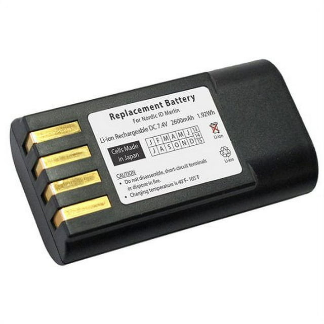 Replacement Battery for Nordic ID Merlin Scanner. 2600mAh