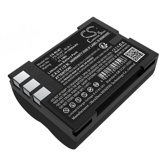 Replacement Battery for Olympus Evolt E-3,Evolt E-300,Evolt E-330,Evolt E-500,Evolt E-510,Evolt E-520,1500mAh