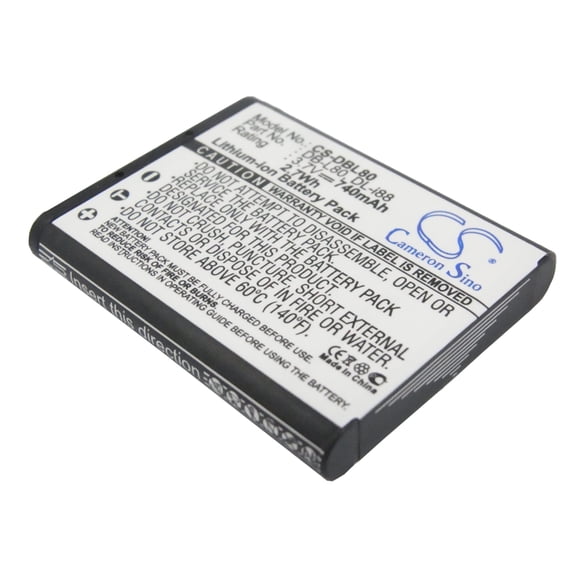 Replacement Battery for PENTAX Optio H90,Optio P70,Optio P80,Optio W90,Optio WS80,D-LI88,740mAh