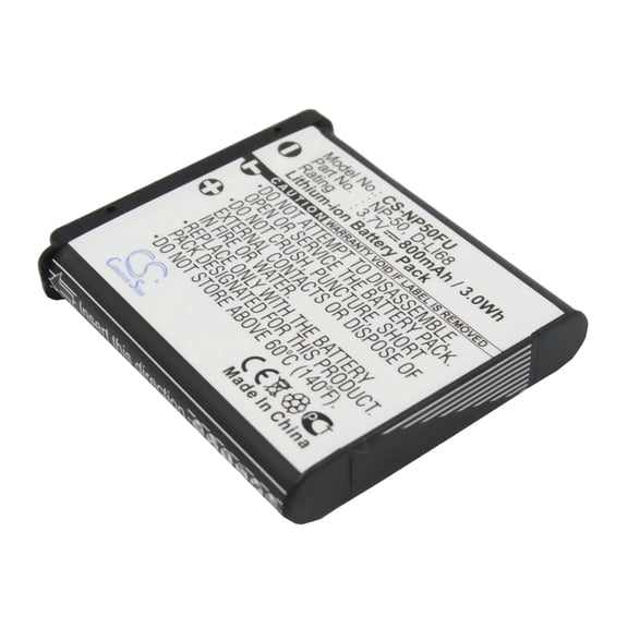 Replacement Battery for PENTAX OptioA36,OptioS10,OptioS12,D-LI68,800mAh