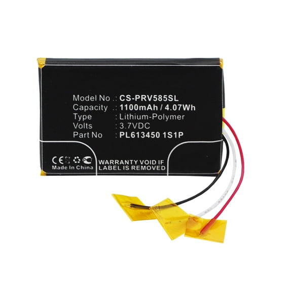Replacement Battery for Prestigio GeoVision 5850HDDVR,3.7V/1100mAh