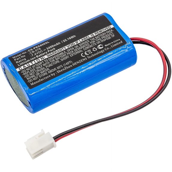 Replacement Battery for Promax CB-076,3400mAh