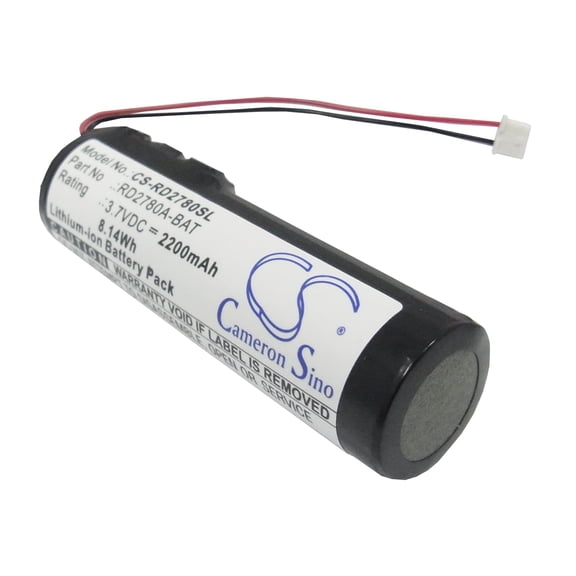 Replacement Battery for RCA Lyra Jukebox RD2780 MP3 Playme,PN:RD2780A-BAT,3.7V/2200mAh