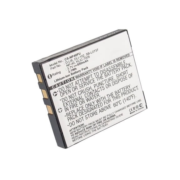Replacement Battery for Ricoh Caplio 10G,3.7V/850mAh