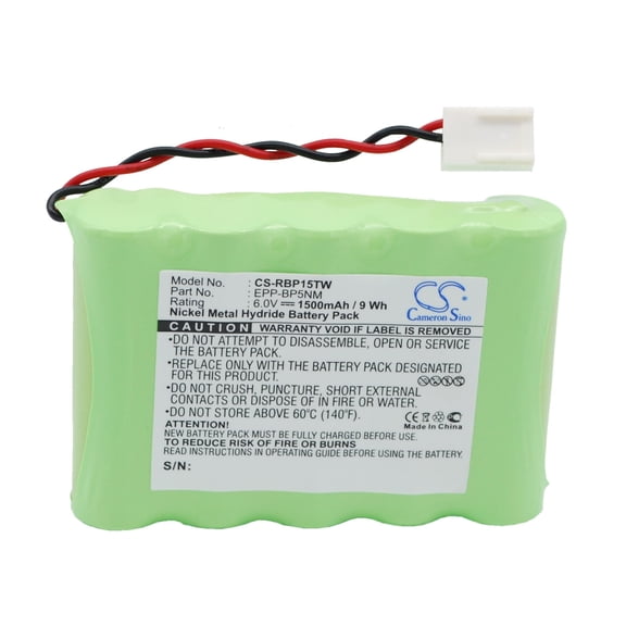 Replacement Battery for Ritron & RT-15H,BP5NM,JBC100,JBC15H,Jobcom,RT15,RT-15,RT-15E,VOX100,PN:EPP-BP5NM,1500mAh