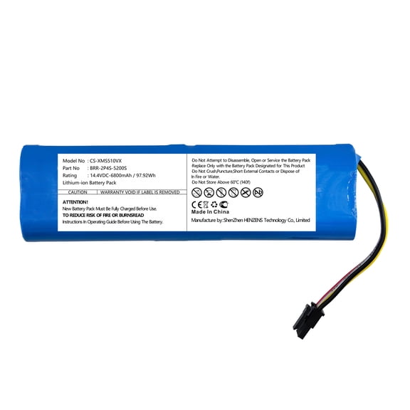 Replacement Battery for Roborock 1C,Q7 Max,Q7 Max+,S5,S5 Max,S50,S51,S55,S552,S552-00,S6,S6 Max,S6 Pure,S60,S65,S7,S7 Max,S7 MaxV,6800mAh