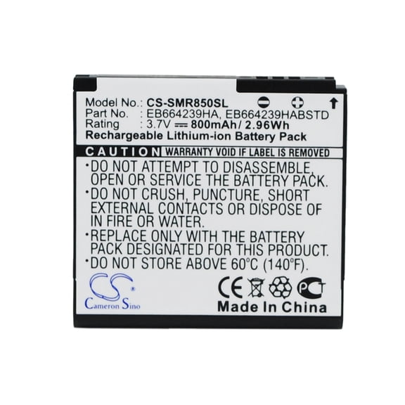 Replacement Battery for Samsung Caliber R850,Caliber R860,SCH-R710,SCH-R850,SCH-R860,Suede R710,EB664239HA,EB664239HABSTD,800mAh,Mobile Phone battery