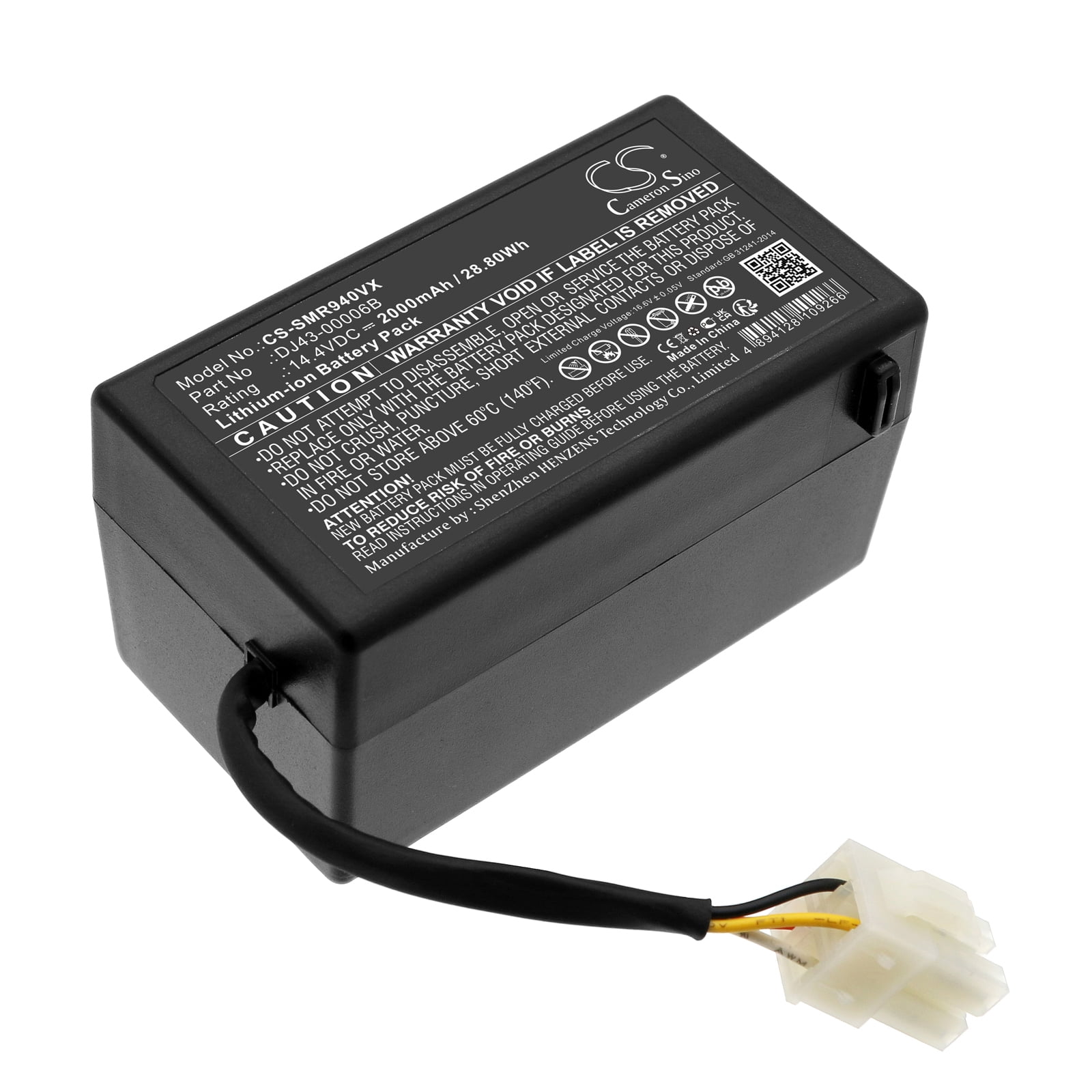Replacement Battery for Samsung DJ43-00006A,DJ43-00006B,DJ96-00152B,DJ96-00203A,PN:DJ43-00006A,DJ43-00006B,DJ96-00152B,DJ96-00203A,2000mAh