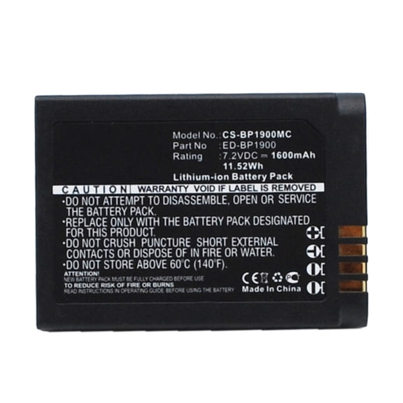 Replacement Battery for Samsung EV-NX1ZZZBMBUS,EV-NX1ZZZBQBUS,EV-NX1ZZZBZBUS,NX1,ED-BP1900,7.2V/1600mAh