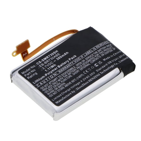 Replacement Battery for Samsung Galaxy Gear S2 3G,Gear S2 3G,SM-R730,SM-R730A,SM-R730S,SM-R730T,SM-R730V,SM-R735,EB-BR730ABE,GH43-04538B,3.7V/300mAh