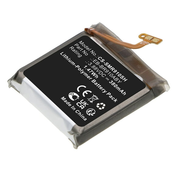 Replacement Battery for Samsung SM-R900,SM-R905,Watch 5 40mm,EB-BR910ABY,GH43-05114A,3.88V/380mAh