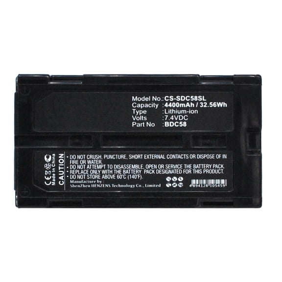 Replacement Battery for Sokkia NET05,NET05X,NET1,NET1200,OS FX,PS,SDL30M 10,SDL30M 30R,SET 05,SET 05X,SET 10,SET 10K,4400mAh/7.4V