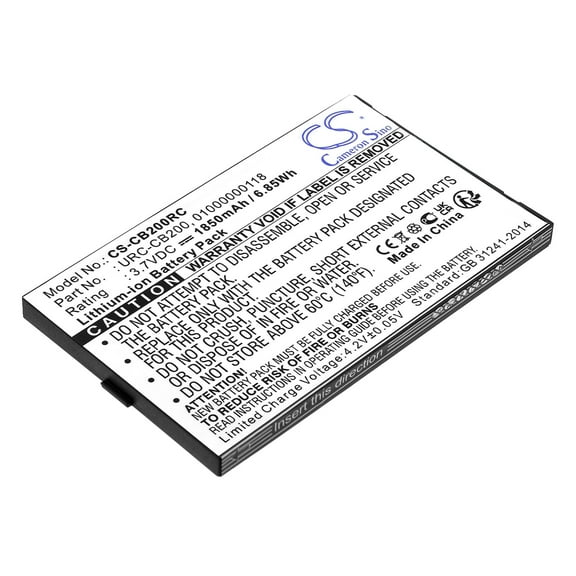Replacement Battery for Sonos CB200,CB200WR1,Controller 200,Controller CB200,Controller CR200,CR200,01000000118,URC-CB200,3.7V/1850mAh