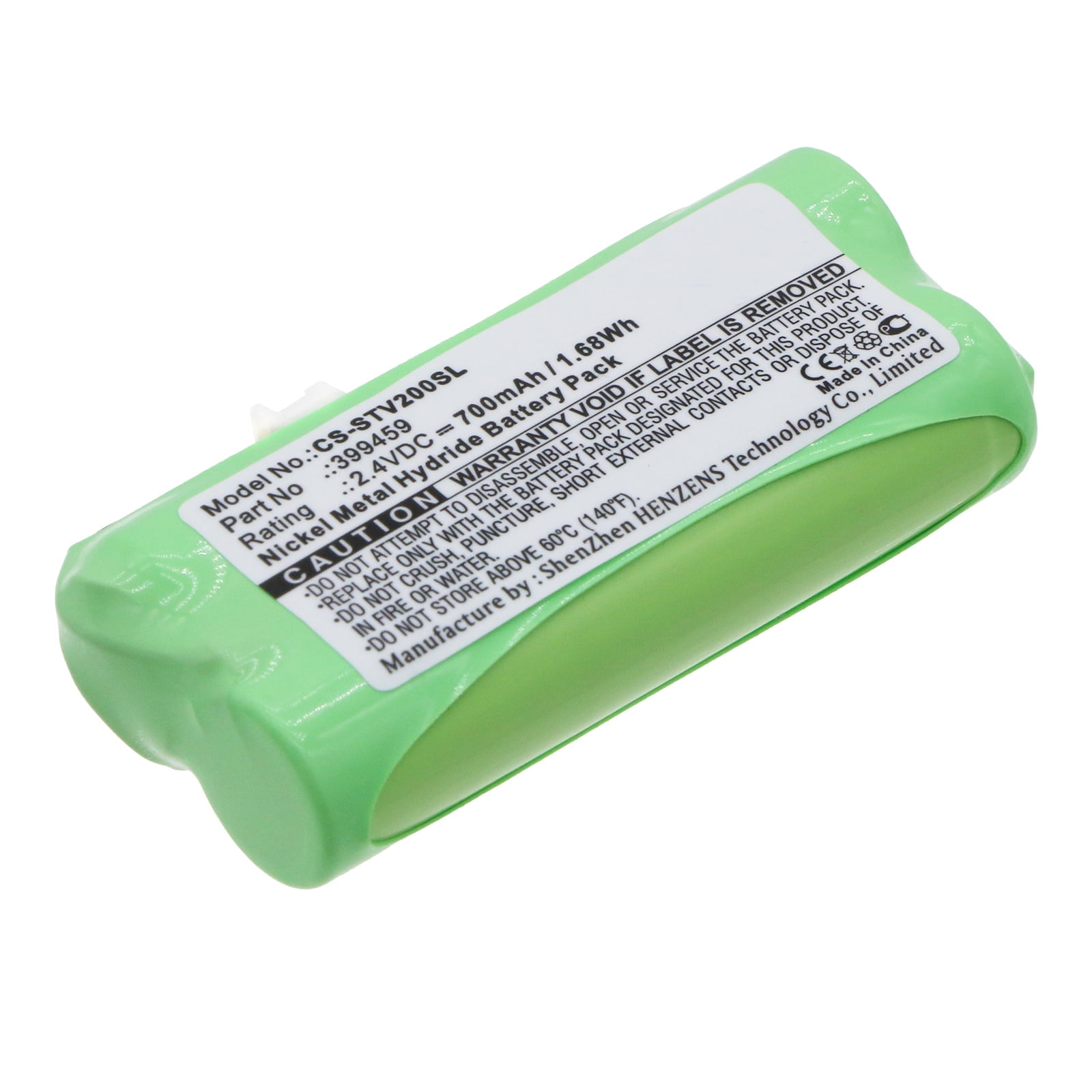 Batteria Stageclix CS-STV200SL 700mAh Ni-MH – Sostitutiva Per Trasmettitore Jack V2, Tipo 399459, 2.4V, Verde