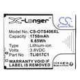 thumbnail image 1 of Replacement Battery for TCL 4056L,4056W,4058R,Flip Pro,VZW-TCL-4056,TLi017C7,1750mAh/3.8V,Mobile Phone battery, 1 of 1